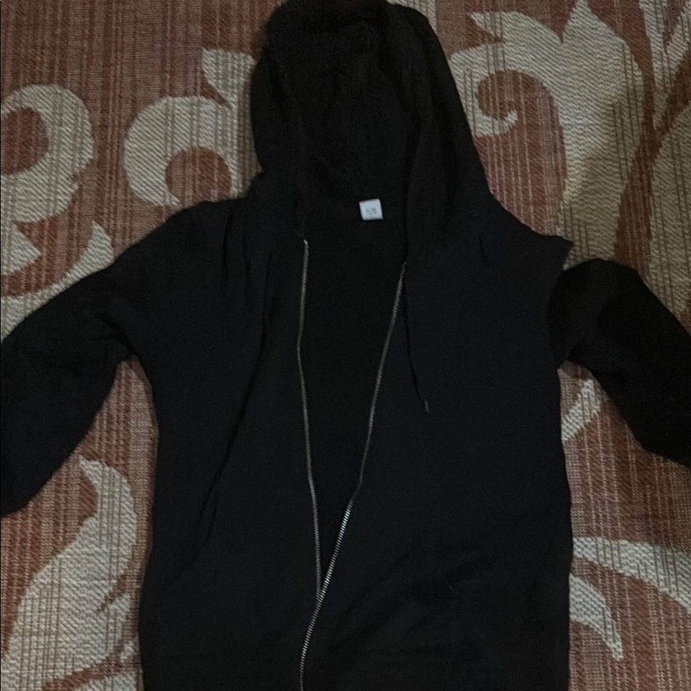 Black Hoodie with Zipper